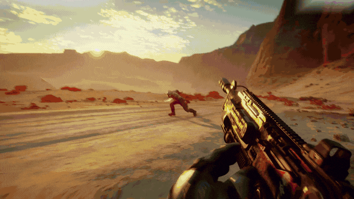 Text animation over video game footage